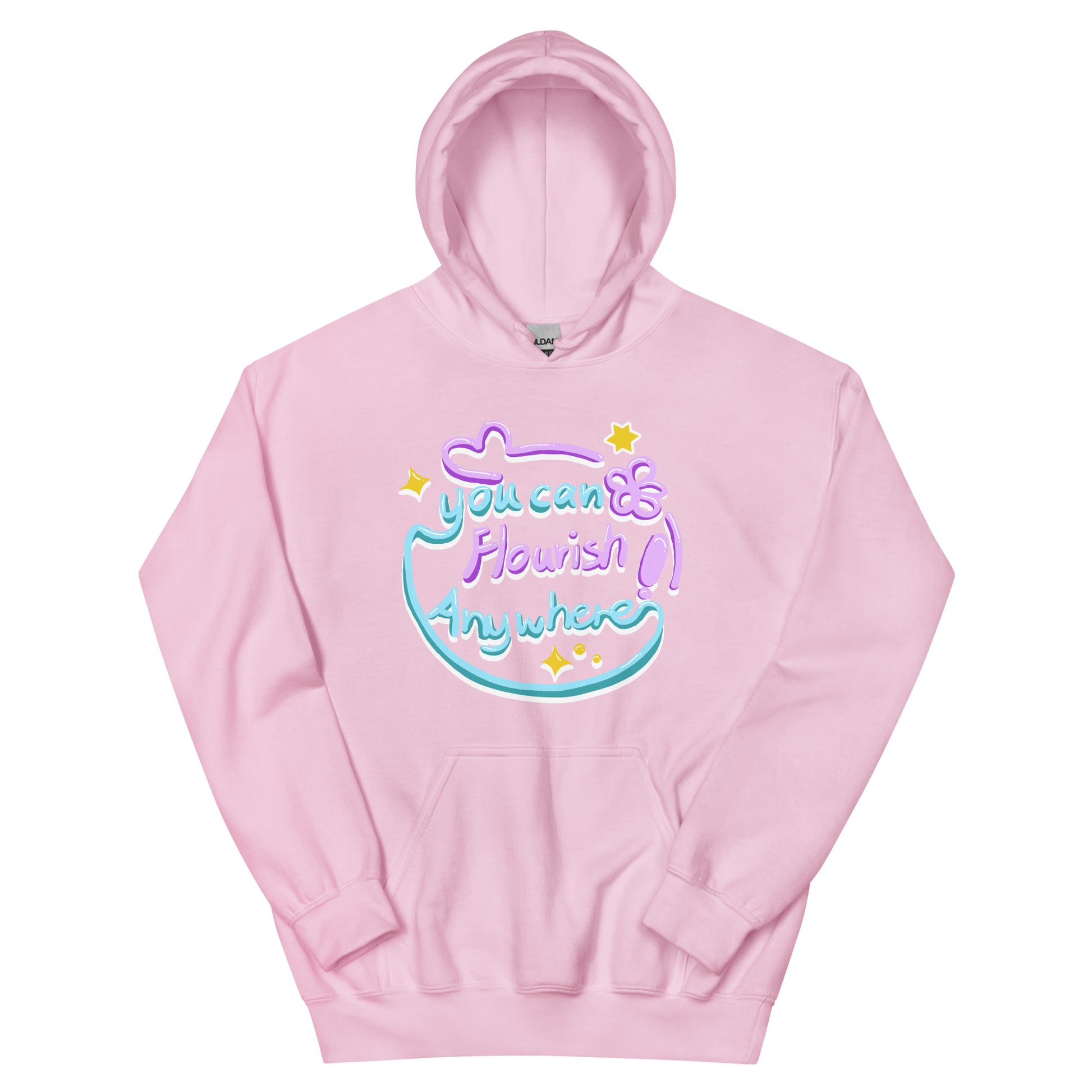 Hoodie | You Can Flourish Anywhere / Calligraphy Font Art (2 Colors)