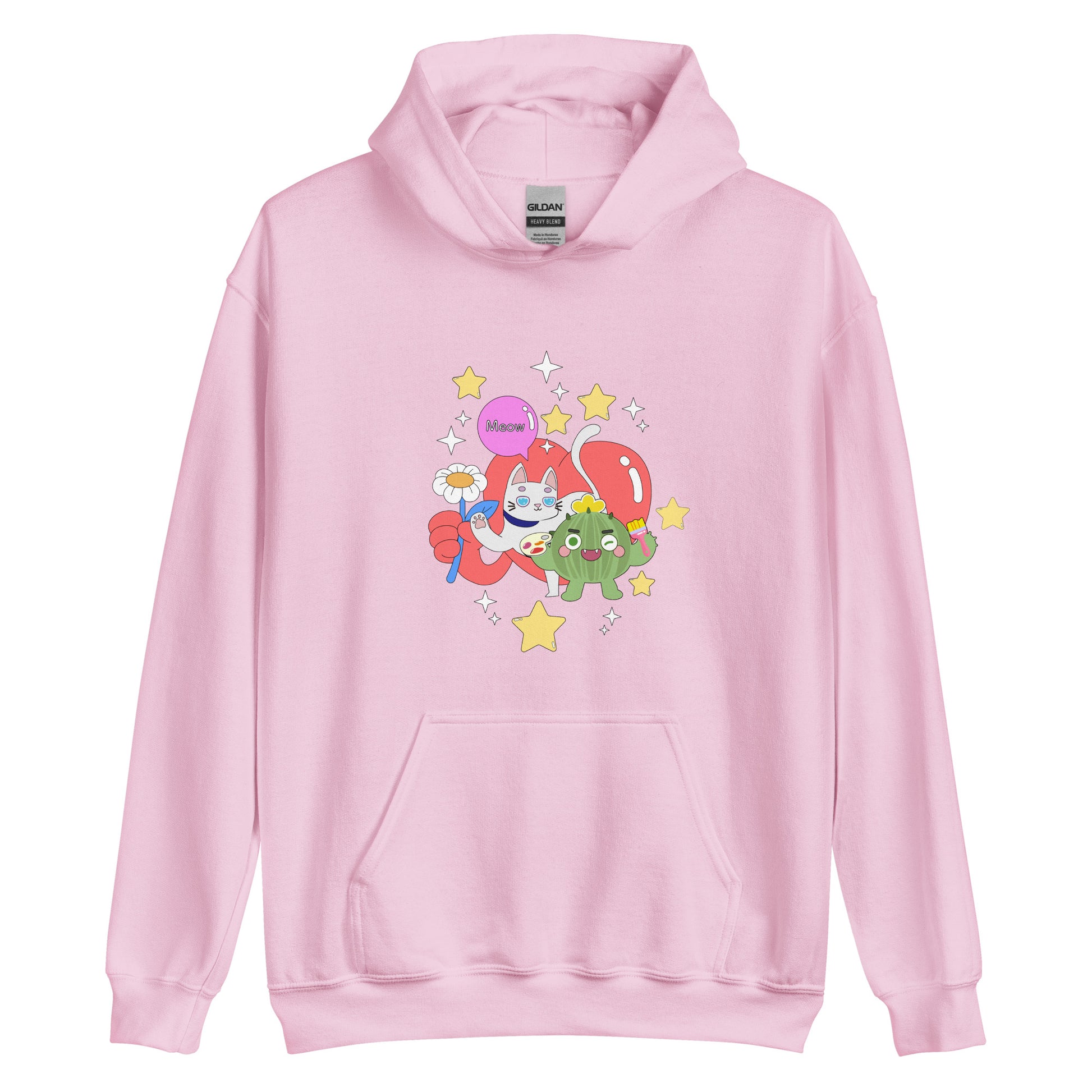 連帽衫 Hoodie | Cactus with Cat Friend Spock (4 Colors)