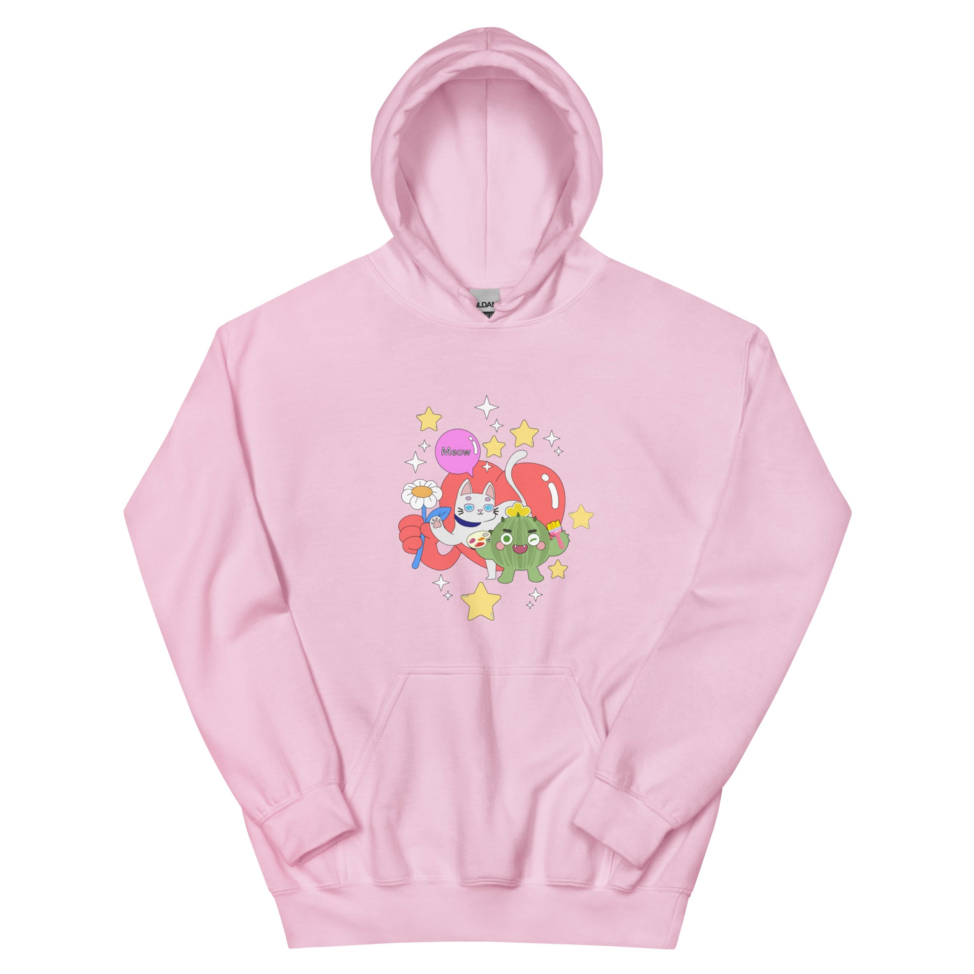 連帽衫 Hoodie | Cactus with Cat Friend Spock (4 Colors)