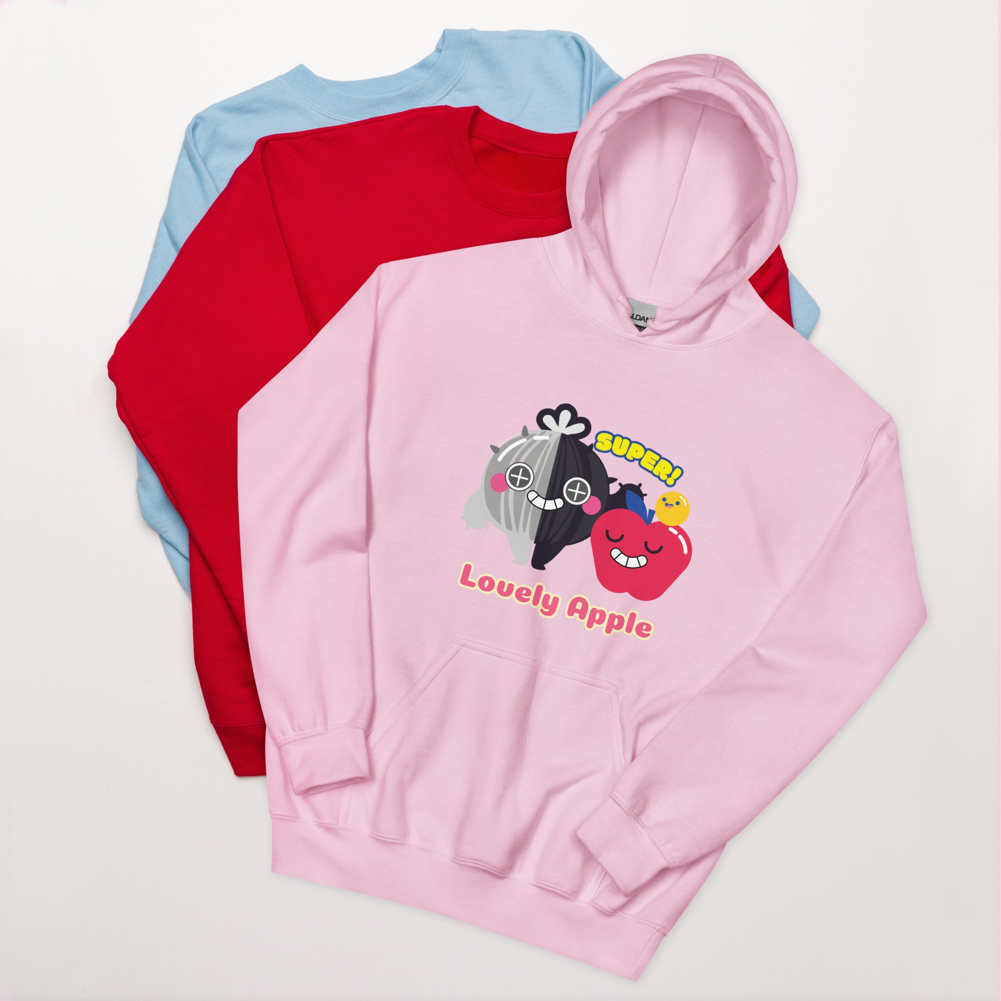 連帽衫 Hoodie | Hello Lovely Apple (4 Colors)