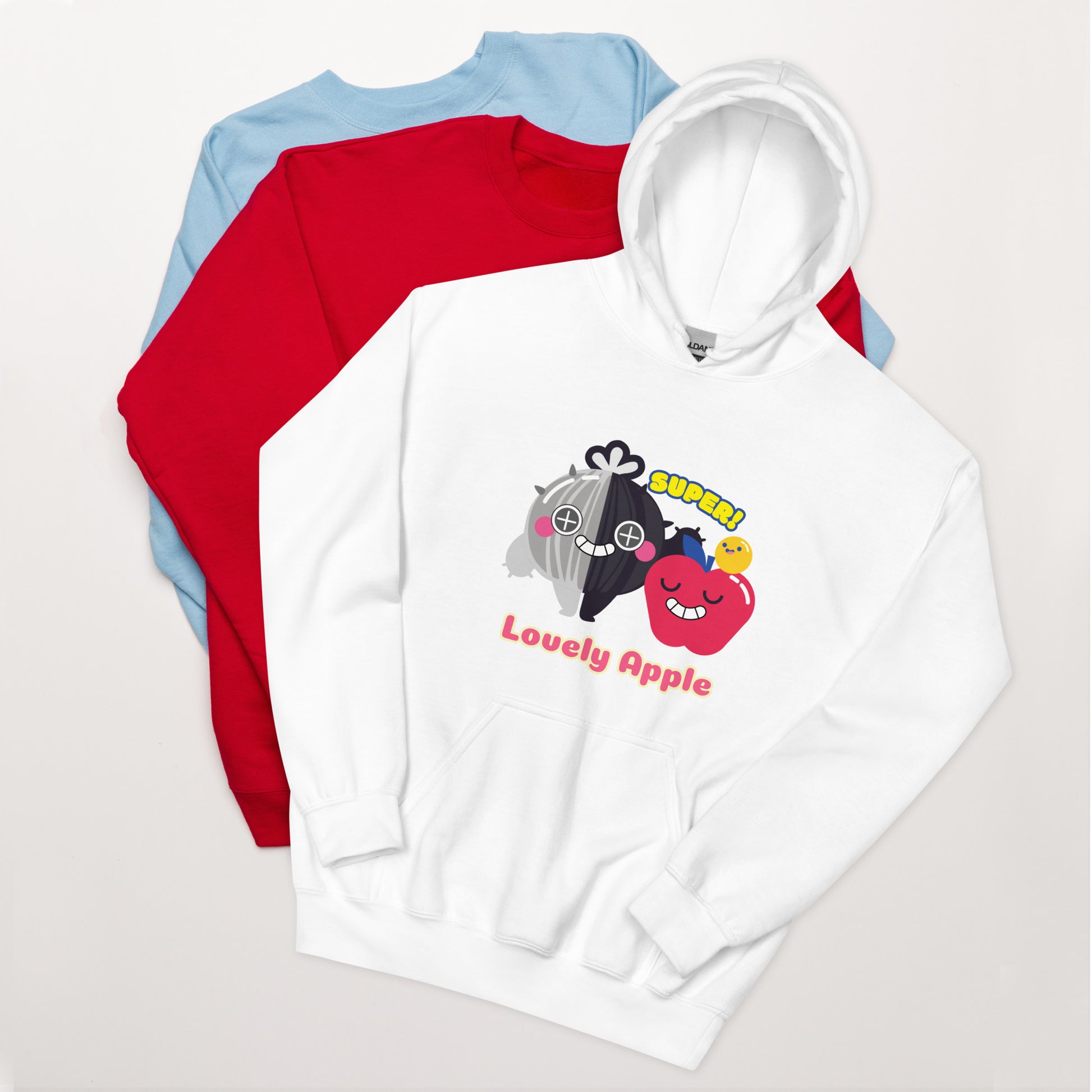 連帽衫 Hoodie | Hello Lovely Apple (4 Colors)