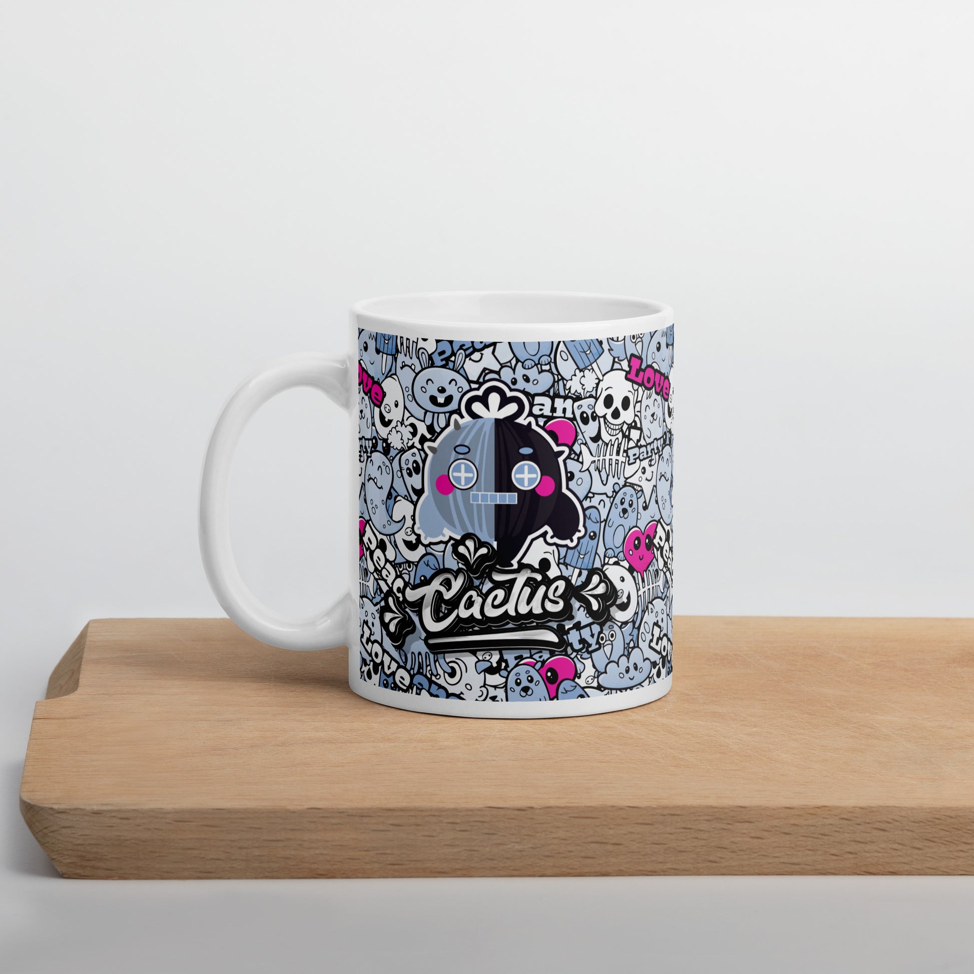 陶瓷馬克杯 Glossy Mug | Robot Rock Cactus Ball