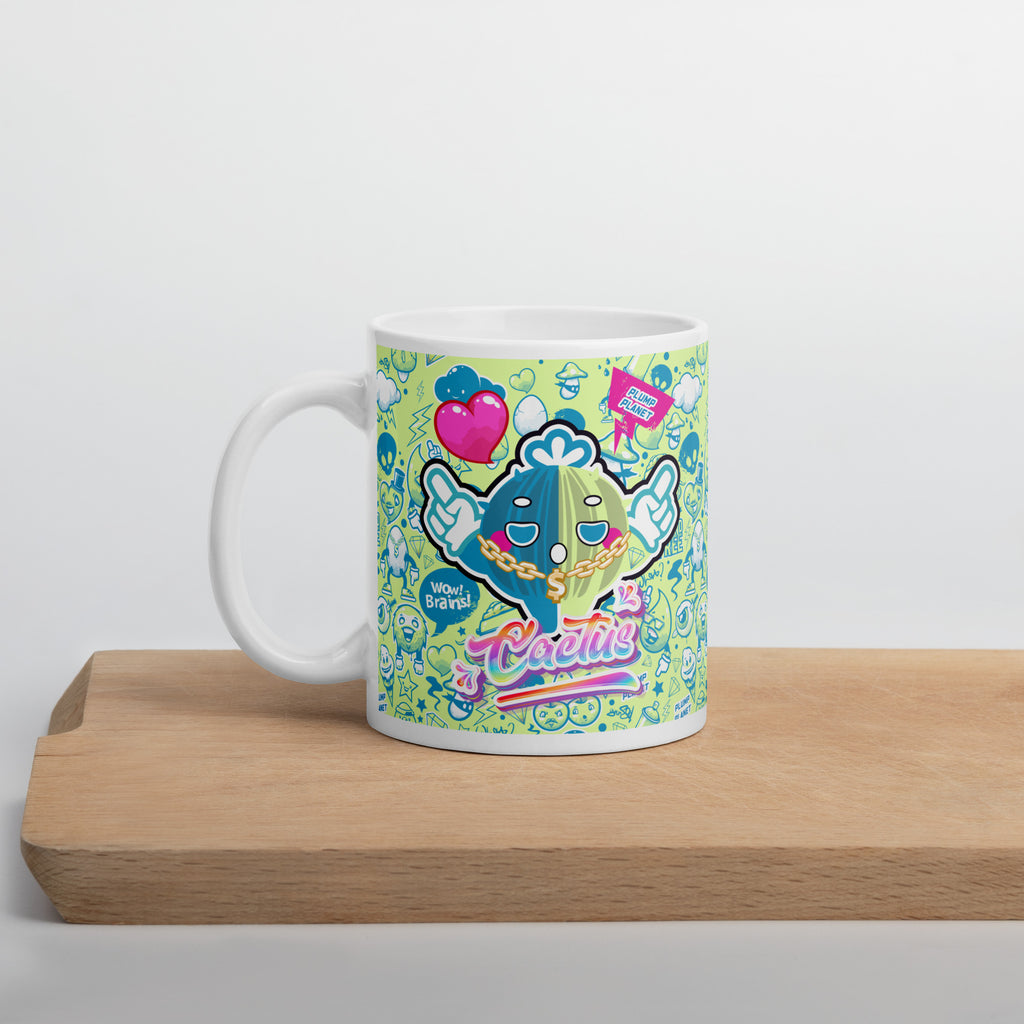 陶瓷馬克杯 Glossy Mug | Green Music Rock Cactus Ball
