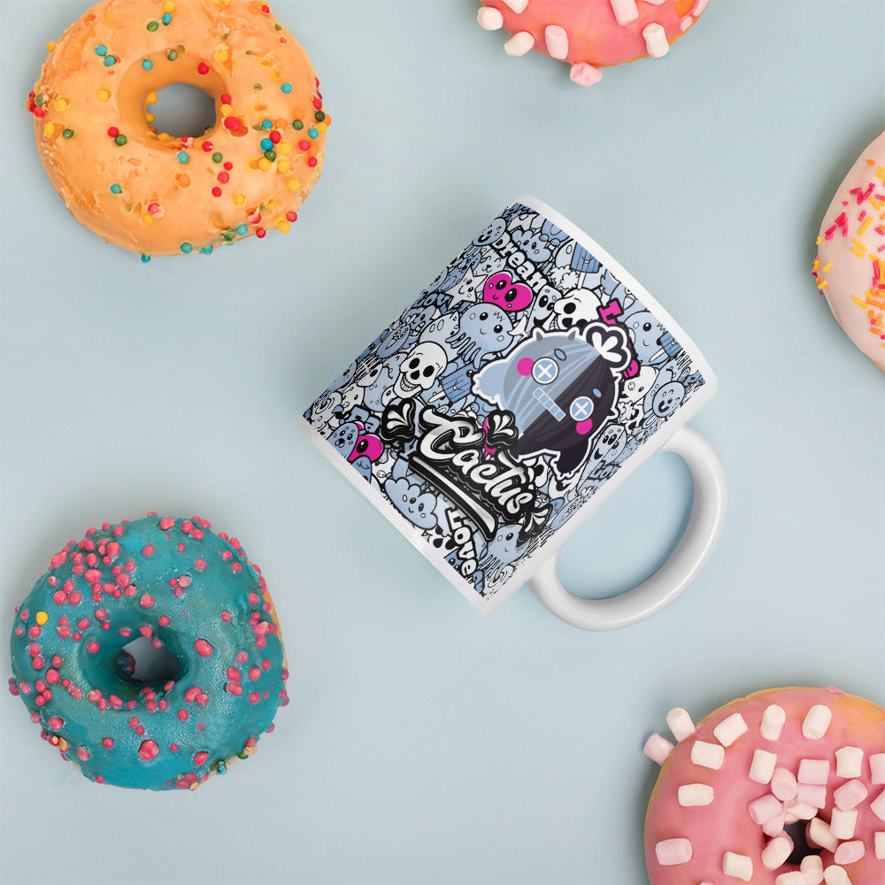 陶瓷馬克杯 Glossy Mug | Robot Rock Cactus Ball