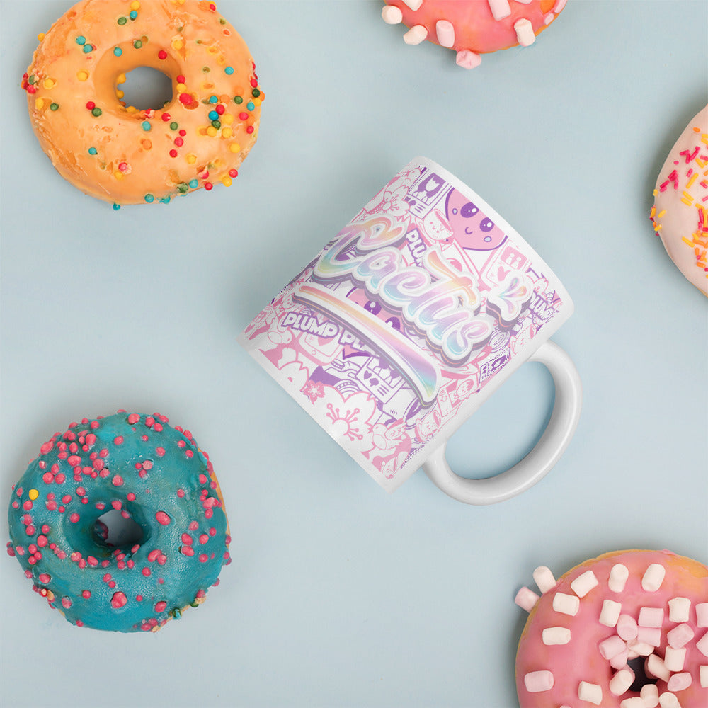 陶瓷馬克杯 Glossy Mug | Sakura Cactus Pink Lady