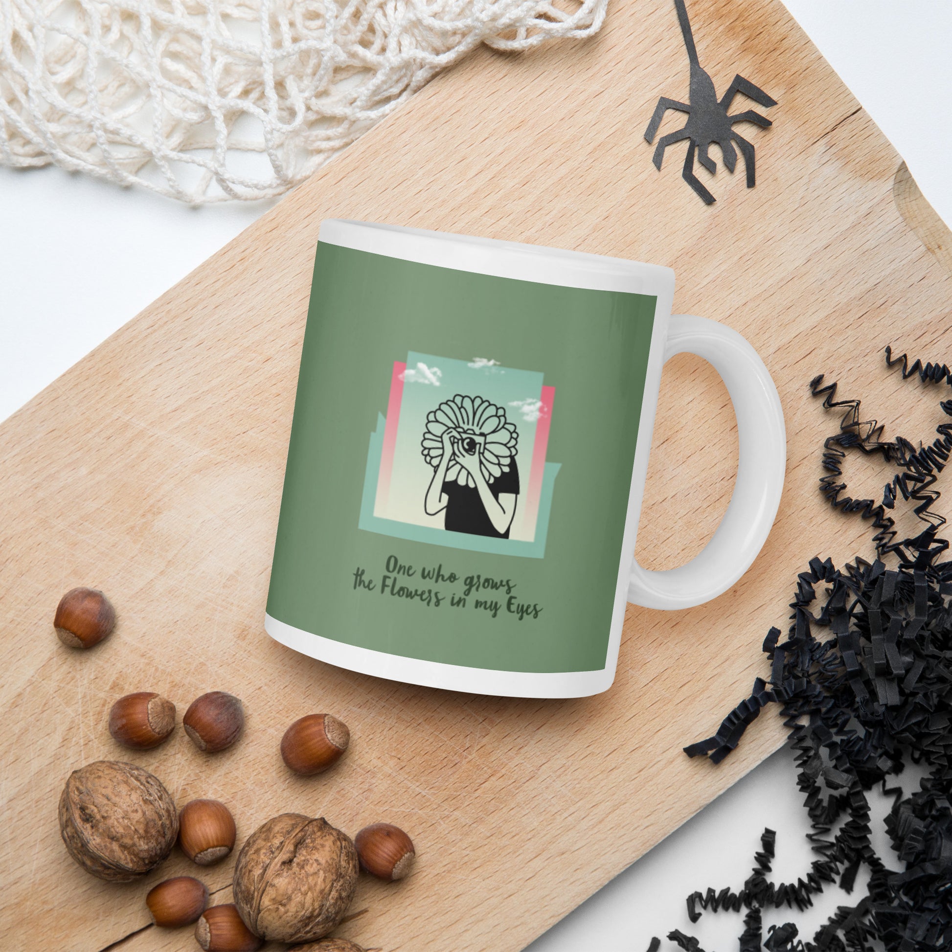 陶瓷馬克杯 Glossy Mug | One who Grow The Flower in my EYE