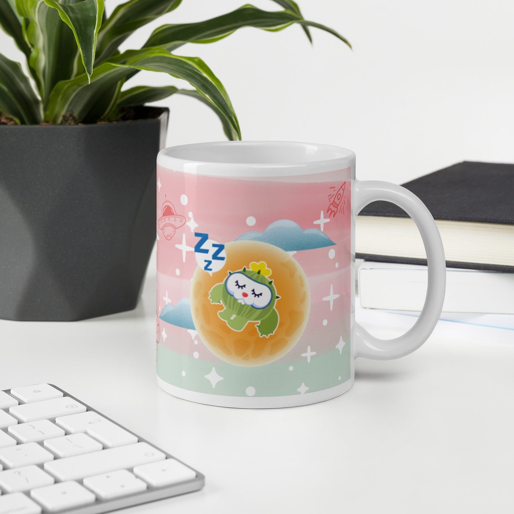 陶瓷馬克杯 Glossy Mug | Dreamy Cactus