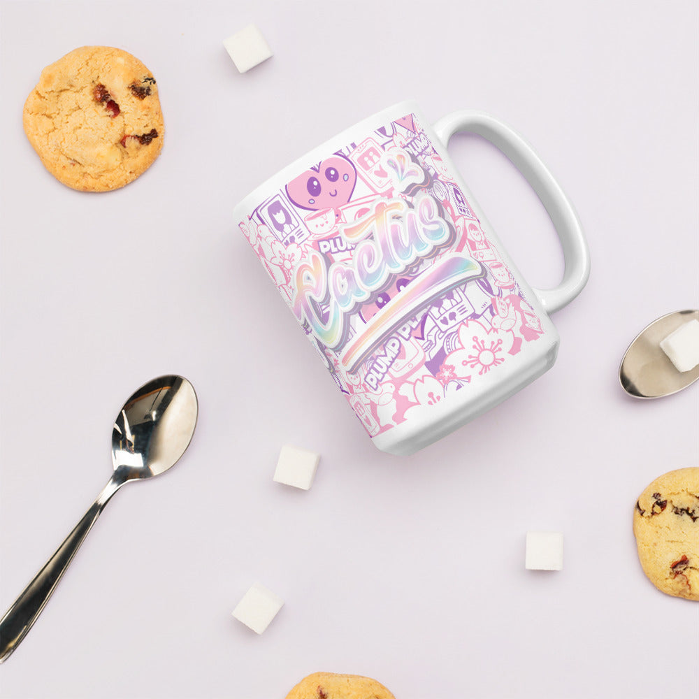 陶瓷馬克杯 Glossy Mug | Sakura Cactus Pink Lady