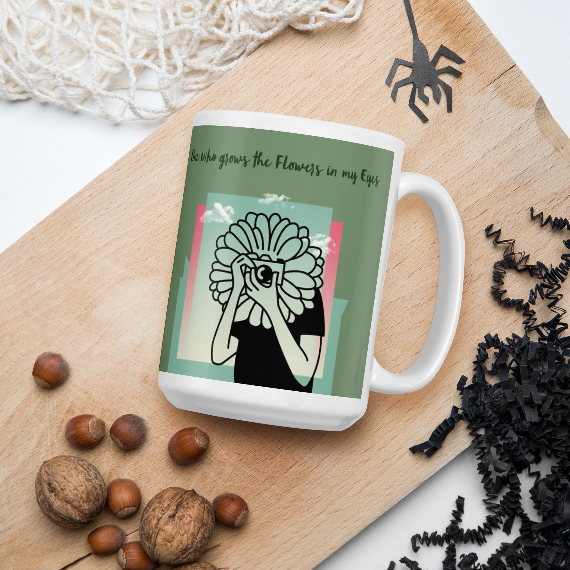陶瓷馬克杯 Glossy Mug | One who Grow The Flower in my EYE