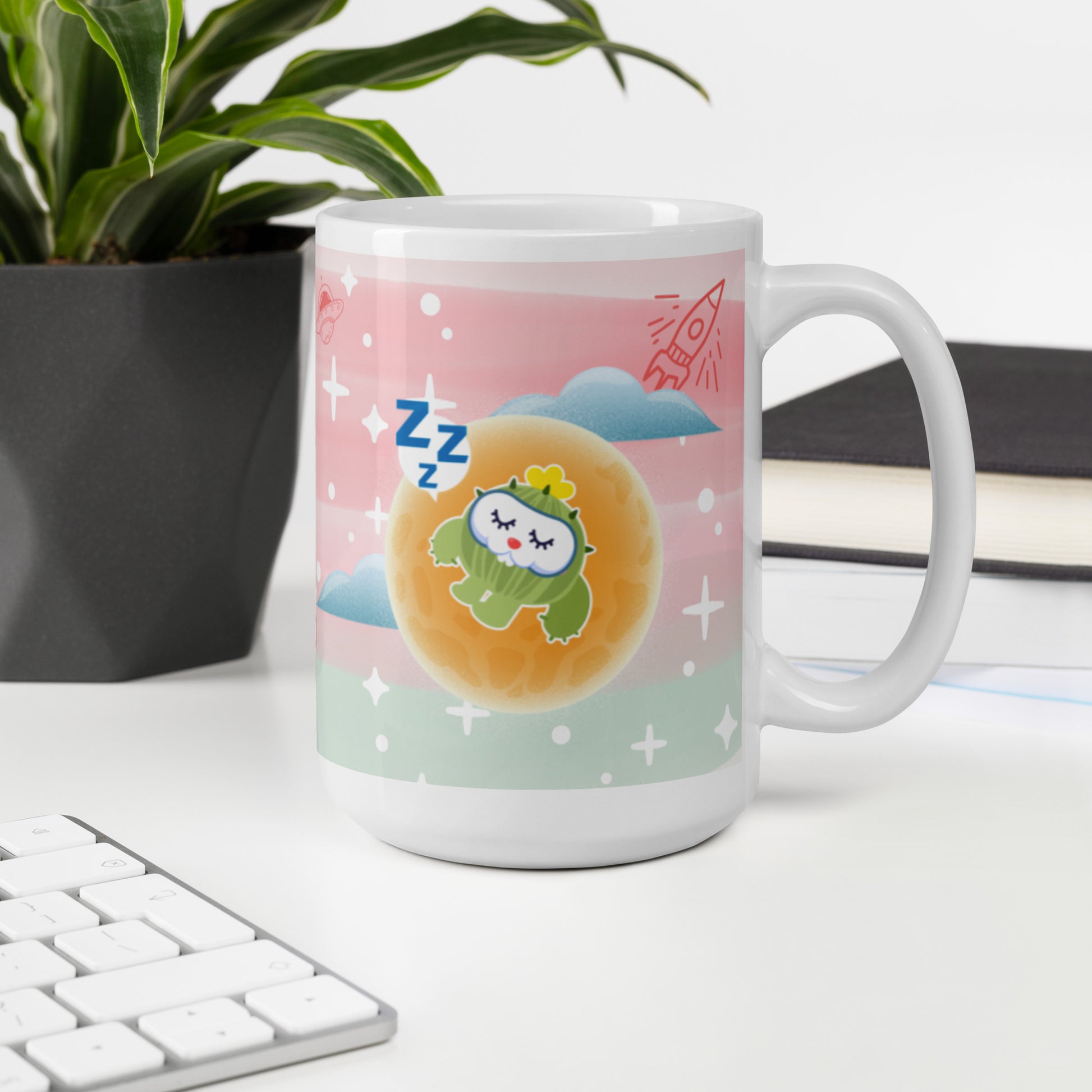 陶瓷馬克杯 Glossy Mug | Dreamy Cactus