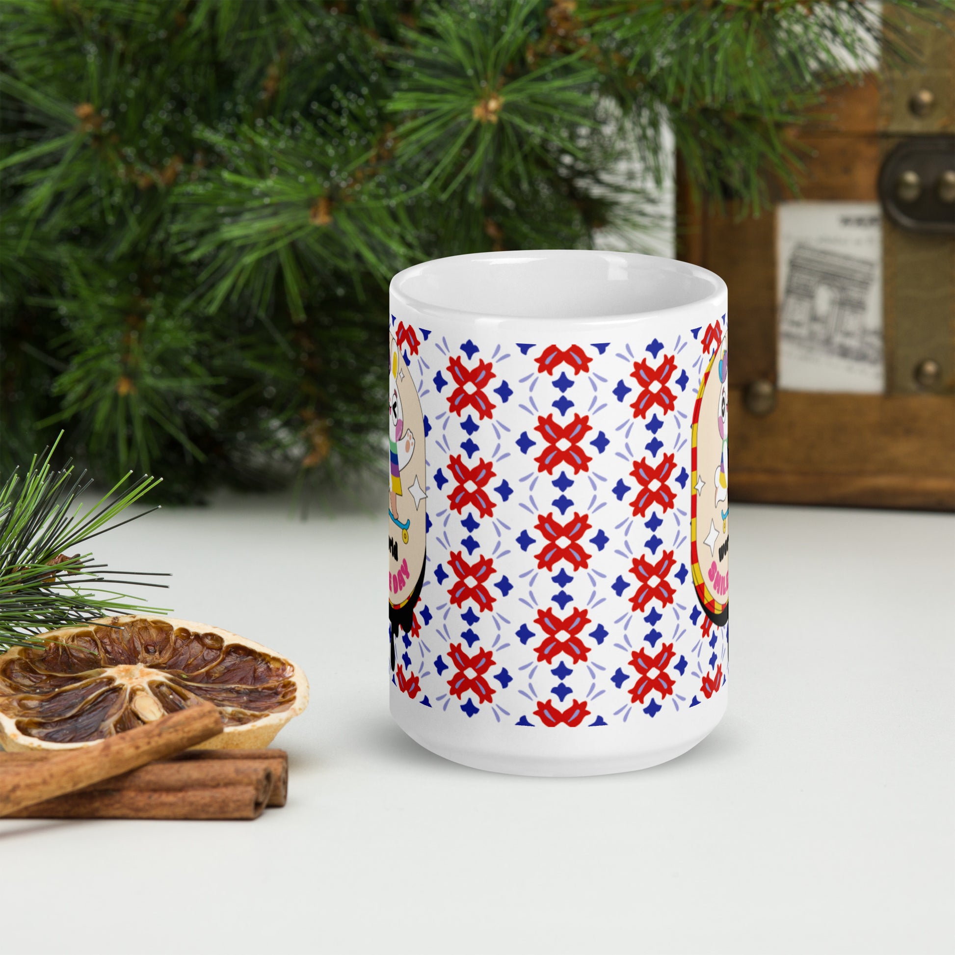 陶瓷馬克杯 Glossy Mug | Pattern Rainbow Rabbit